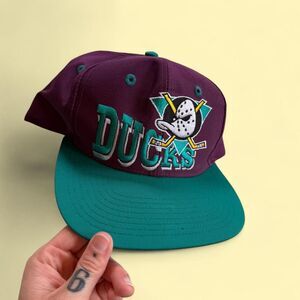 Vintage Disney Anaheim Mighty Ducks NHL Licensed The Game Snapback